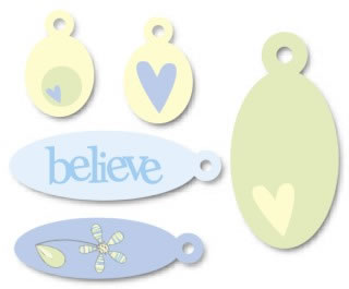 Heidi Grace Designs - Inspire Me Round Pocket Charms  (sold in 3's)